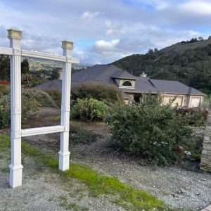 “Long” White Double Post Sign